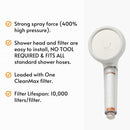 vitapure turbo rain cleanmax showerhead filter