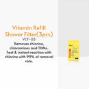 vitapure vitamin c filter 3pcs showerhead refill filter